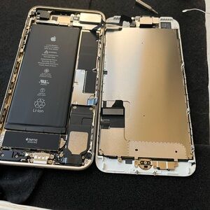 Apple iPhone Gold and Black Interior